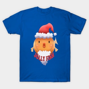 Jolly Fish Christmas pun T-Shirt